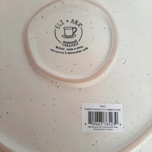 ***Eli + Ana Forest Woods 10.5"  Ceramic Dinner Plate Christmas Tree Holida… - Picture 11 of 13
